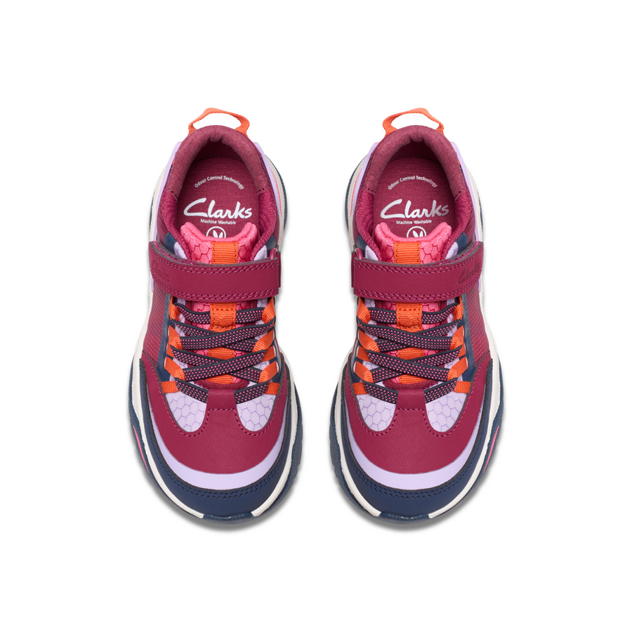 Clarks - FeatherTrackK. - Berry Combi - Trainers