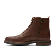 Clarks - Newford LaceBT - Mid Tan Leather - Boots