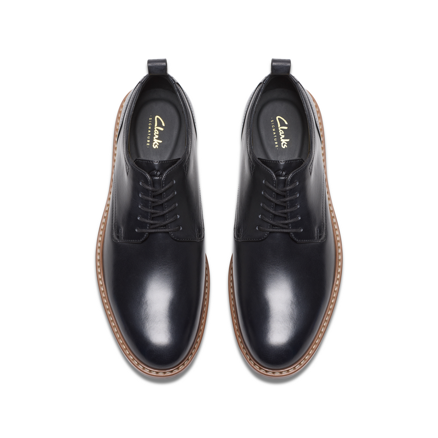 Clarks - Aldwin Lace - Black Leather - Shoes