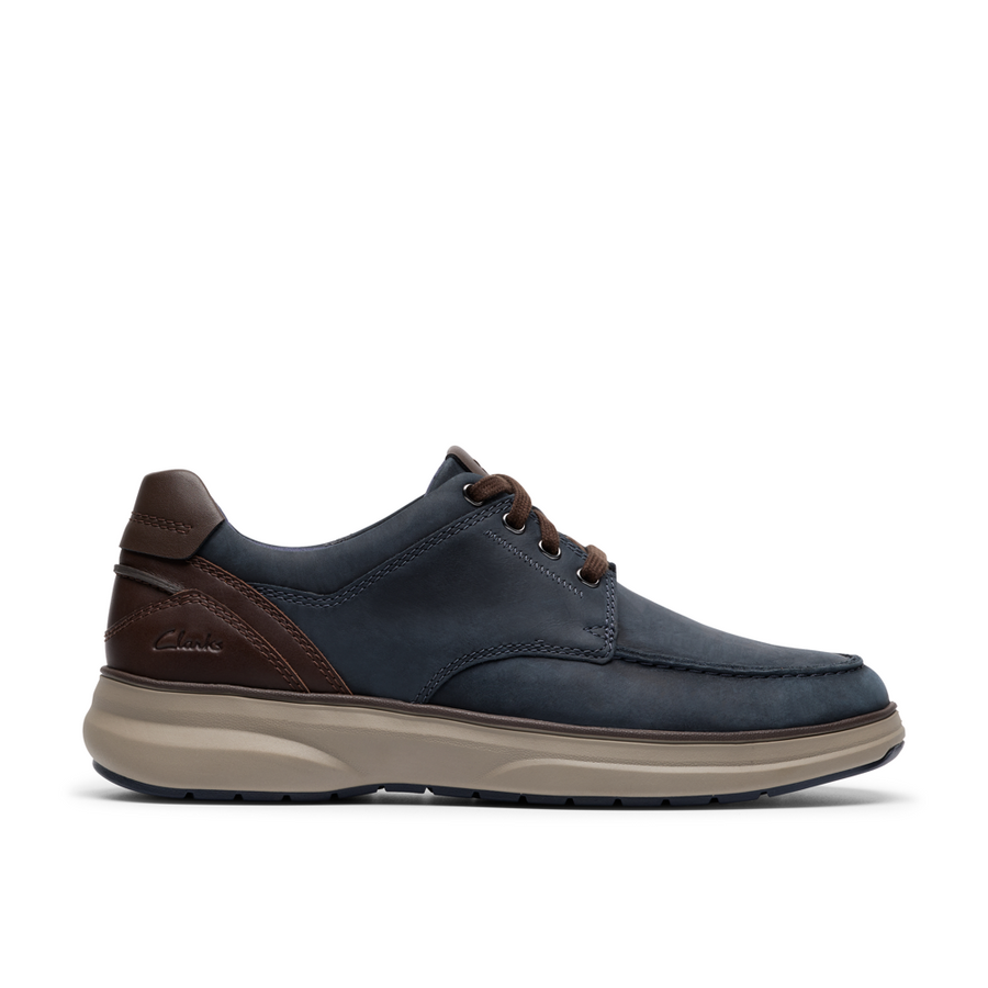 Clarks - Mullan Moc - Navy Leather - Shoes