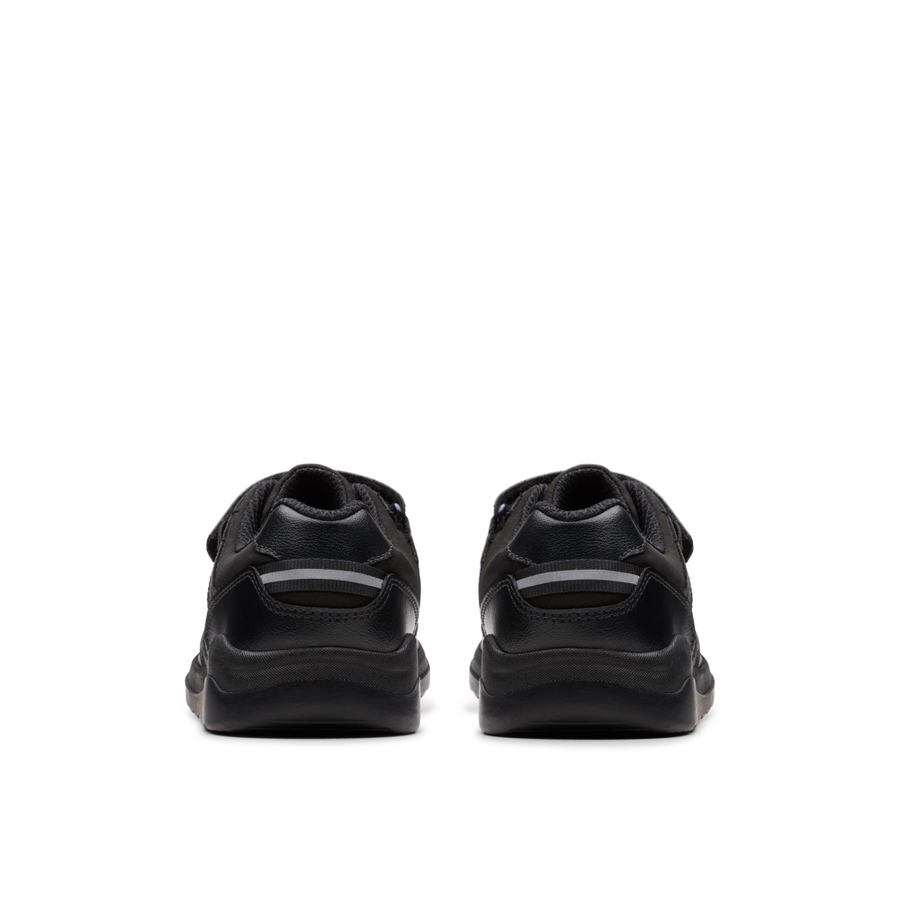 Clarks - Daze Kick K - Black - School Shoes