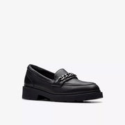 Clarks - Eris Edge Y. - Black Leather - School Shoes