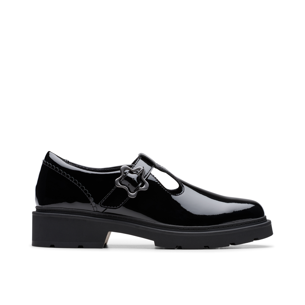 Clarks - Eris Hope Y - Black Patent - School Shoes