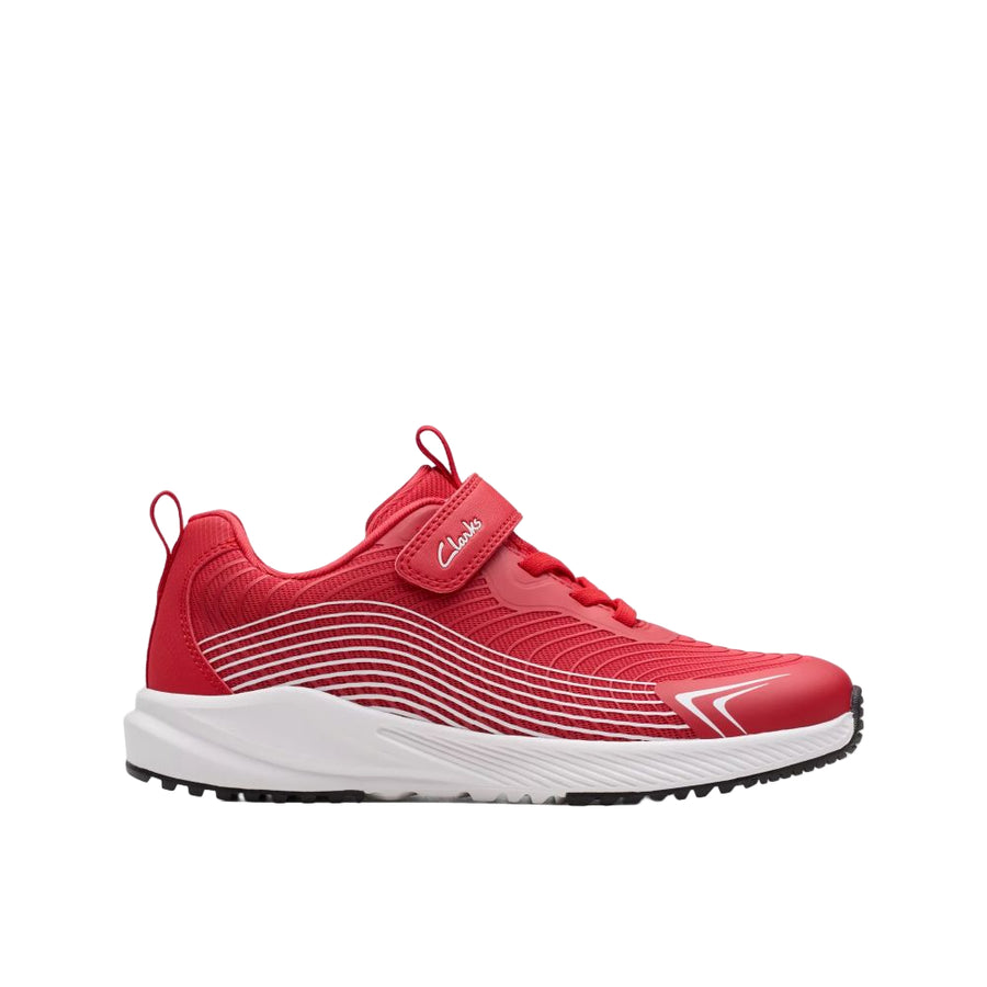 Clarks - Deyes Dash K - Red - Trainers