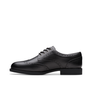 Clarks - Tapa Pure Y - Black Leather - School Shoes
