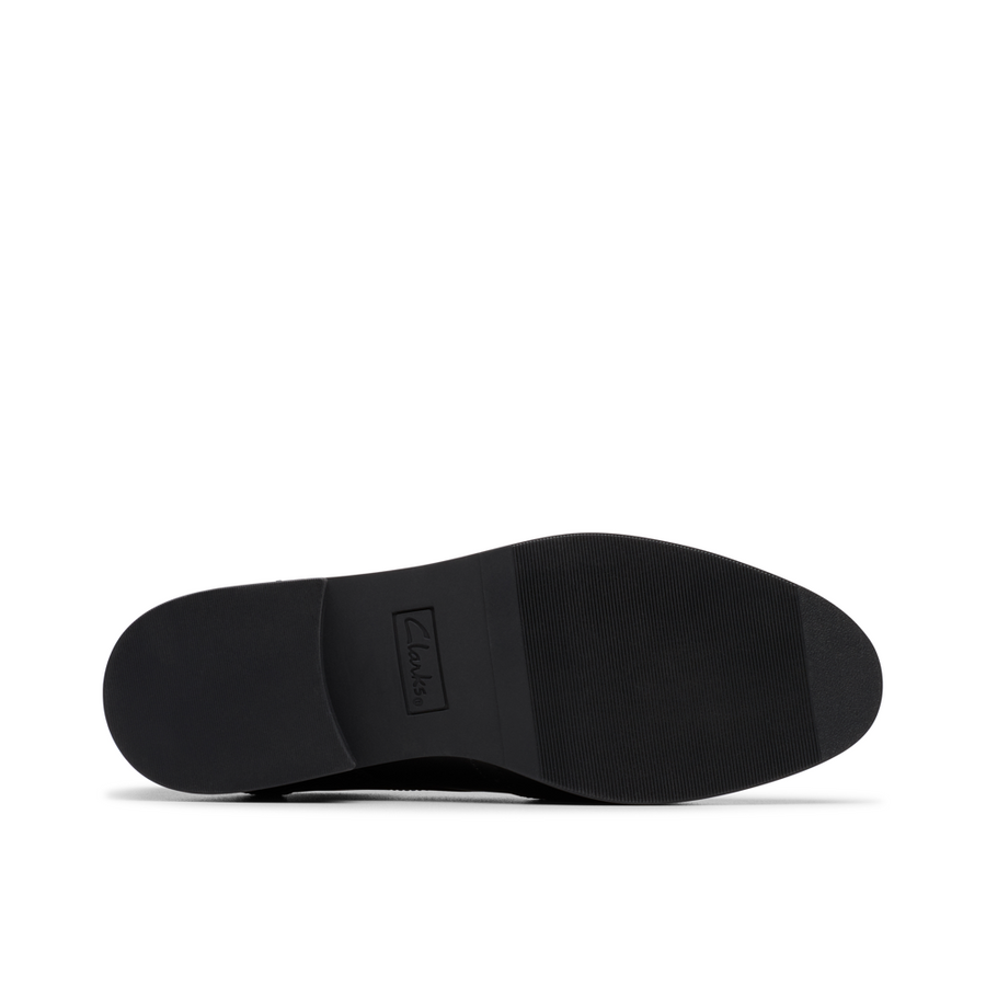 Clarks - Tapa Pure Y - Black Leather - School Shoes