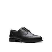 Clarks - Tapa Pure Y - Black Leather - School Shoes