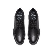 Clarks - Tapa Pure Y - Black Leather - School Shoes