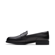 Clarks - Tapa Edge Y - Black Leather - School Shoes