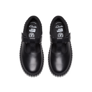Clarks - Cove Hope K - Black Leather - School Shoes