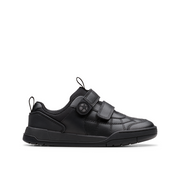 Clarks - Laser Cross K - Black - School Shoes