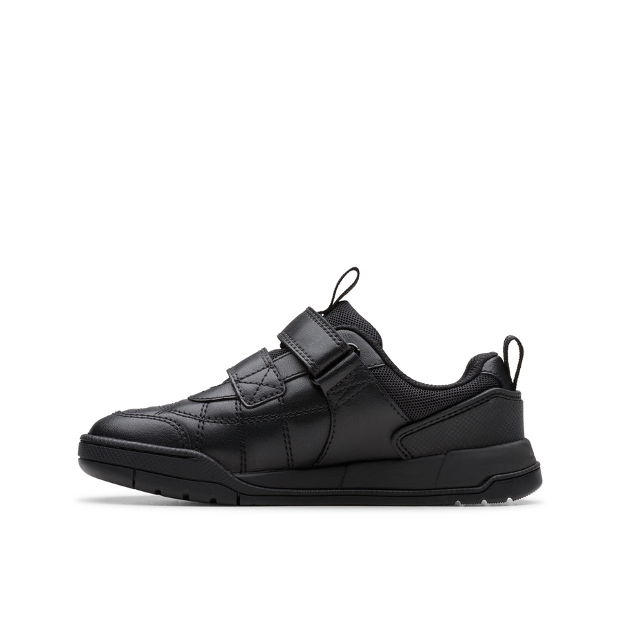 Clarks - Laser Cross K - Black - School Shoes