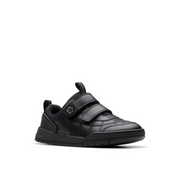 Clarks - Laser Cross K - Black - School Shoes