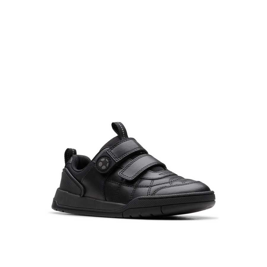 Clarks - Laser Cross K - Black - School Shoes