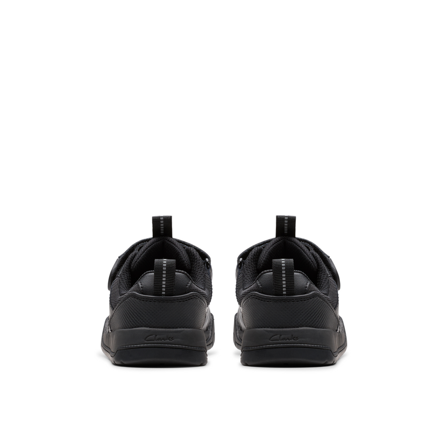 Clarks - Laser Cross K - Black - School Shoes