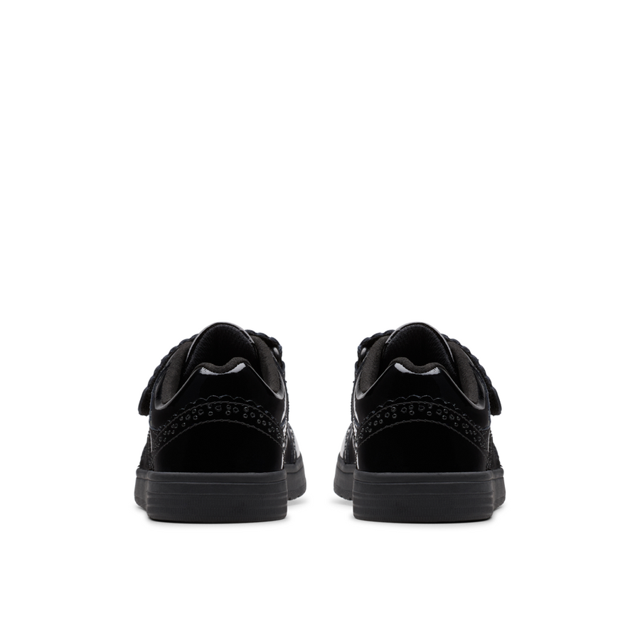 Clarks - Disco Skip K - Black Patent - School Shoes