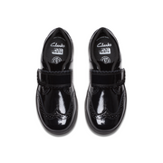 Clarks - Disco Skip K - Black Patent - School Shoes