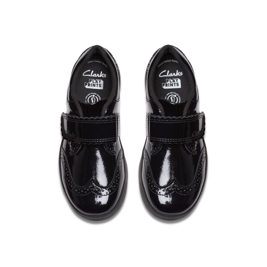 Clarks - Disco Skip K - Black Patent - School Shoes