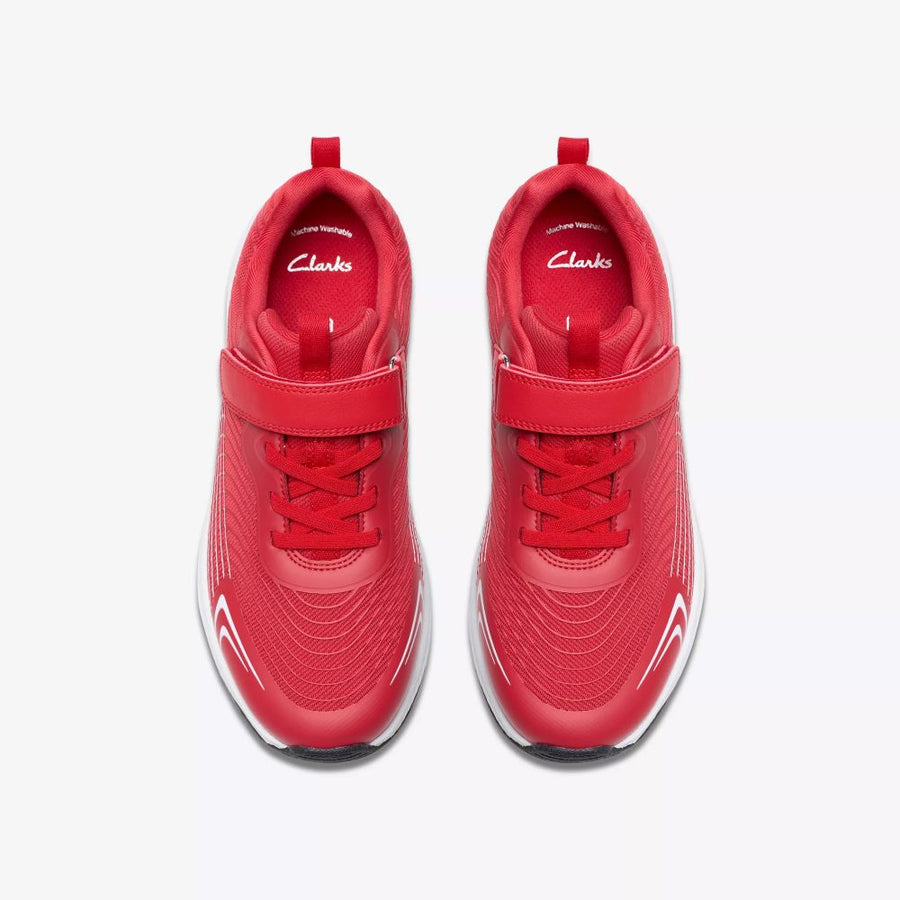 Clarks - Deyes Dash Y - Red - Trainers