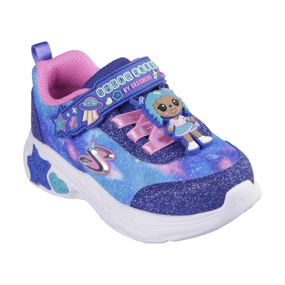Skechers Snuggle Sneaks Skech Squad Navy Multi Trainers Colton Footwear
