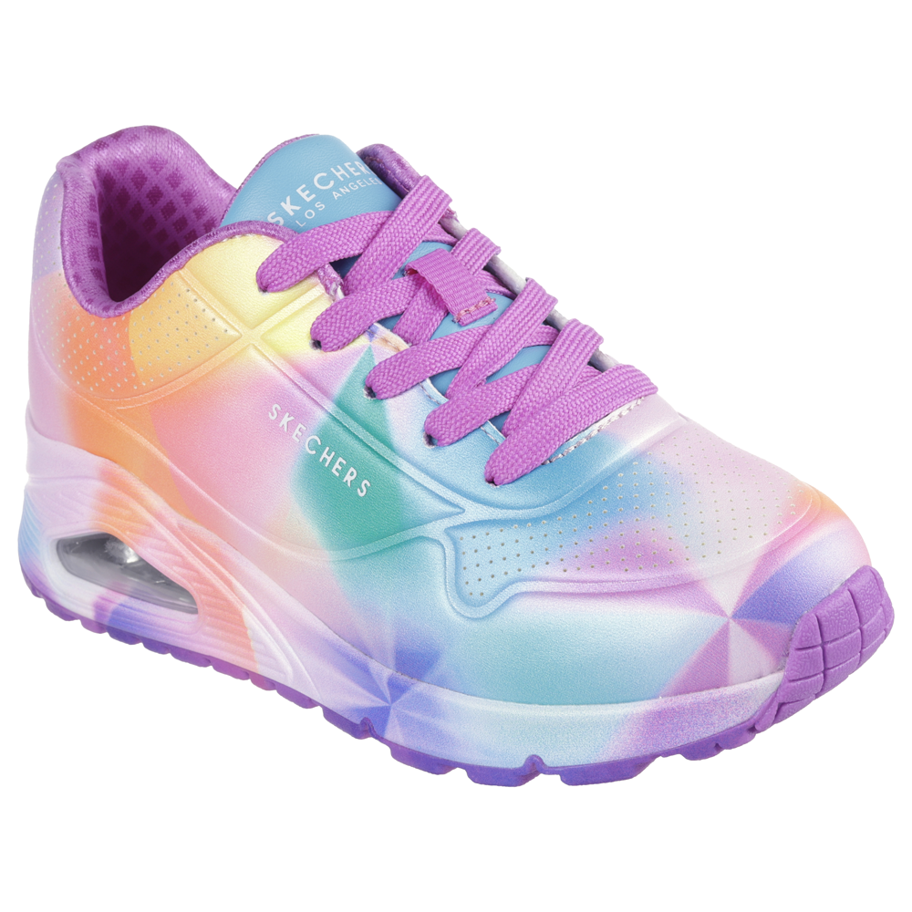 Skechers multi colored tennis shoes sales