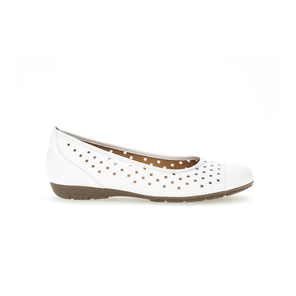 Gabor Ruffle 44.169.21 Weiss Shoes Colton Footwear