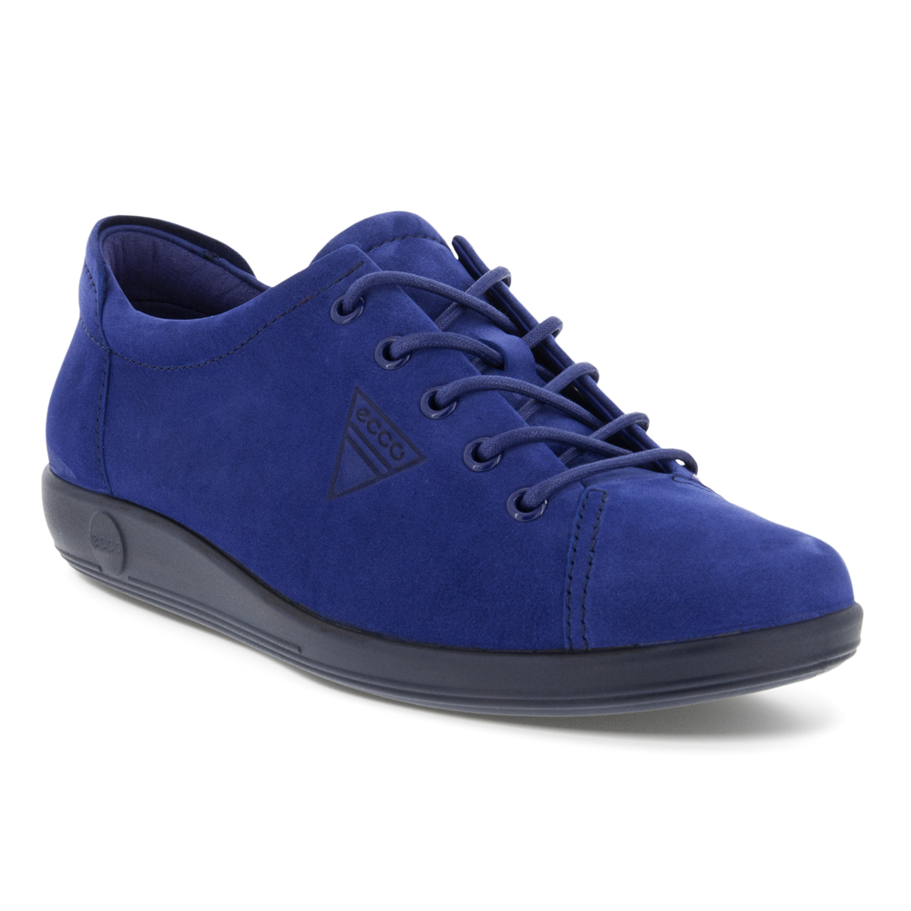 Ecco - 206503-02617- Soft 2 Tie - Blue Depths - Shoes
