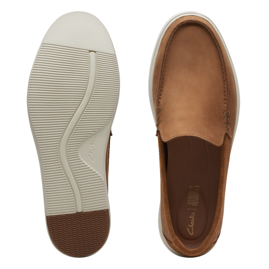 Clarks - Bratton Loafer - Dark Tan Nubuck - Shoes