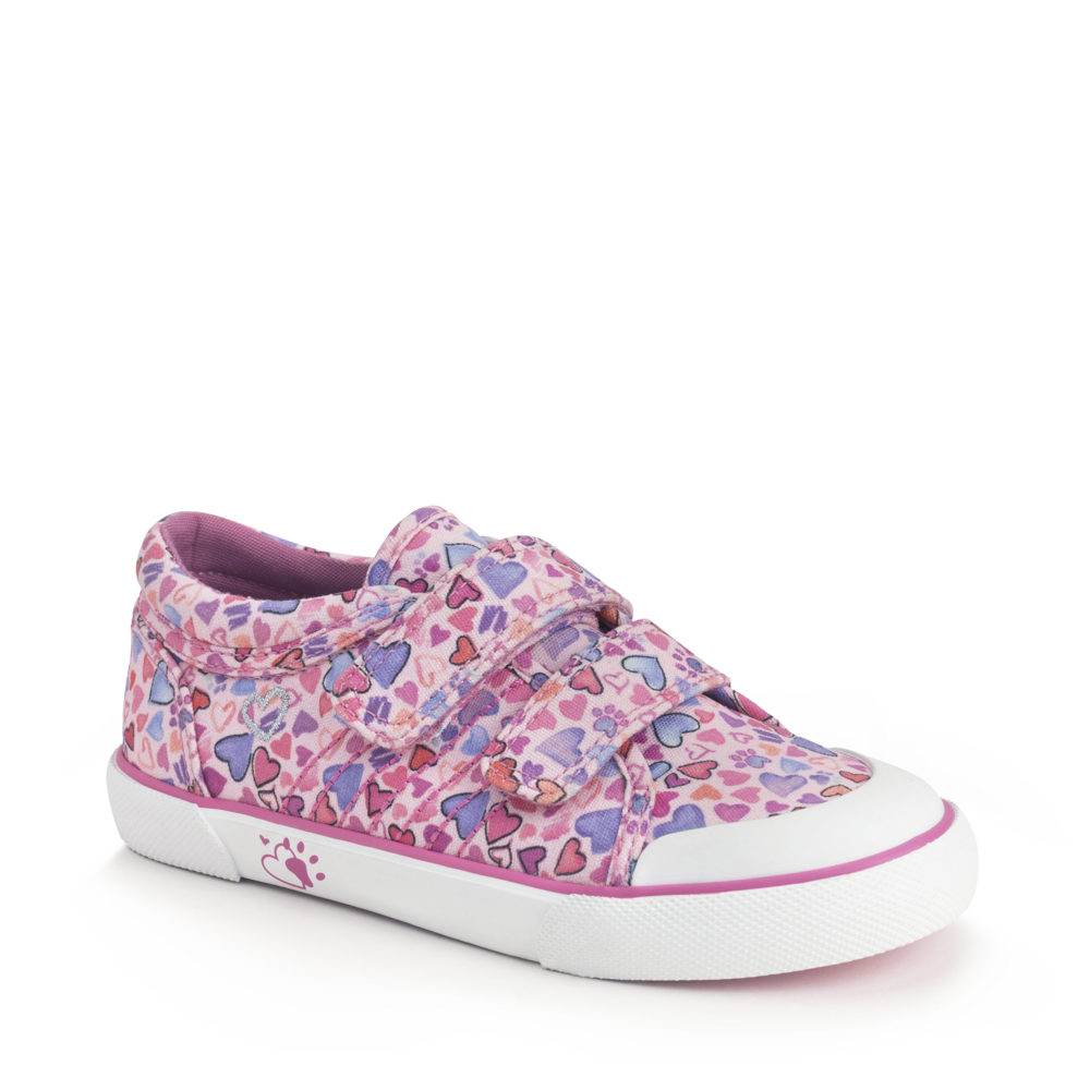 Start Rite - Loveheart - Pink Heart - Canvas Shoes