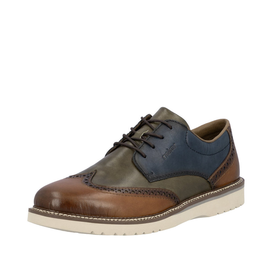 Rieker - 04504-90 - Muskat/Forest/Royalblue - Shoes