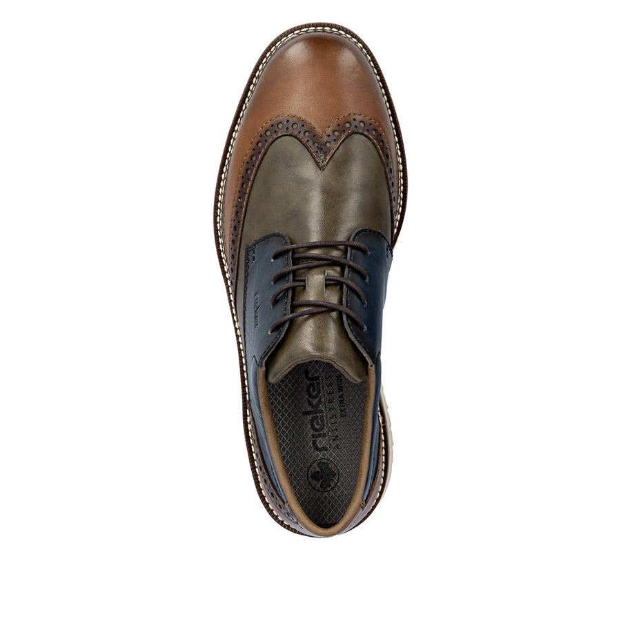Rieker - 04504-90 - Muskat/Forest/Royalblue - Shoes