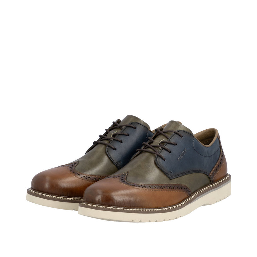 Rieker - 04504-90 - Muskat/Forest/Royalblue - Shoes