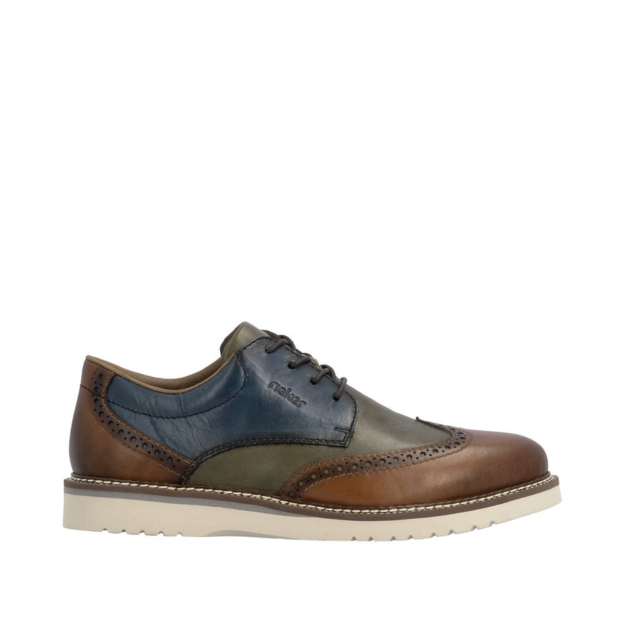 Rieker - 04504-90 - Muskat/Forest/Royalblue - Shoes