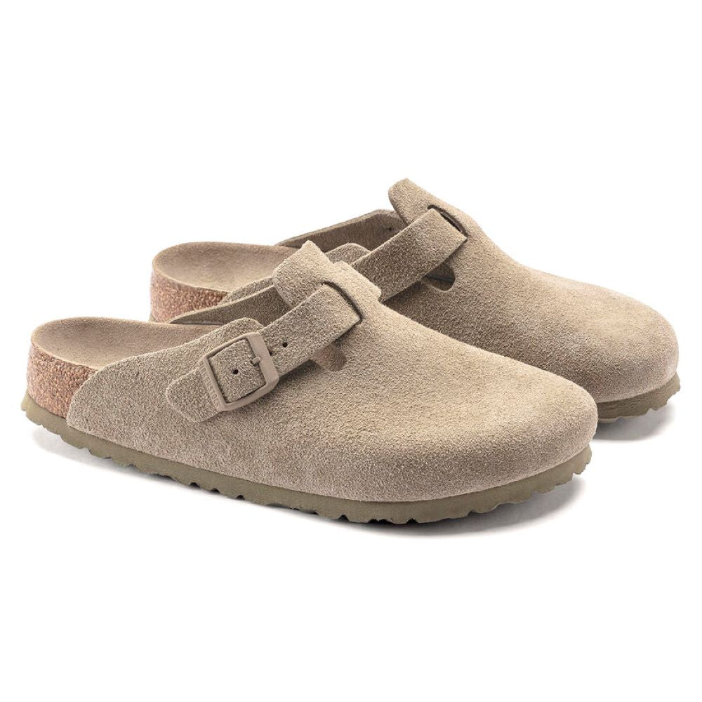 Birkenstock - Boston SFB LEVE - 1019054 - Faded Khaki - Sandals