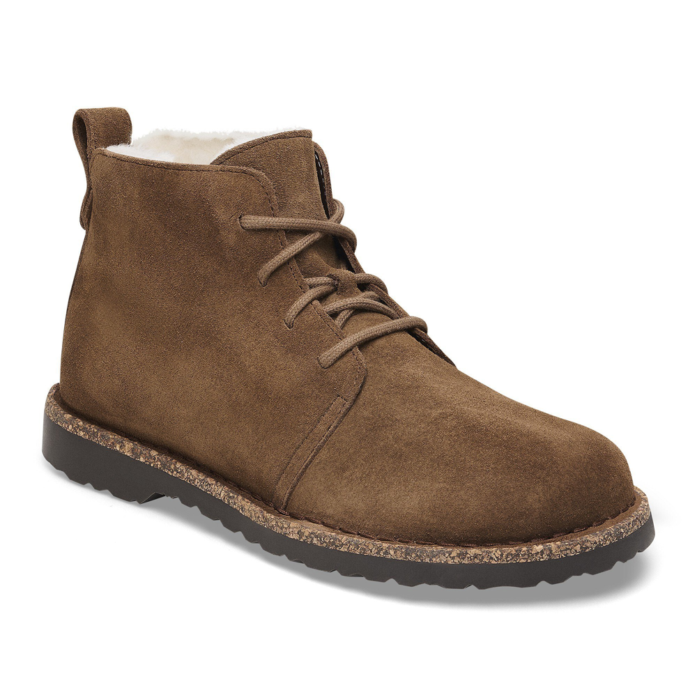 Birkenstock - Uppsala Mid Shearling Suede Leather - Dark Tea   - Regular - Boots