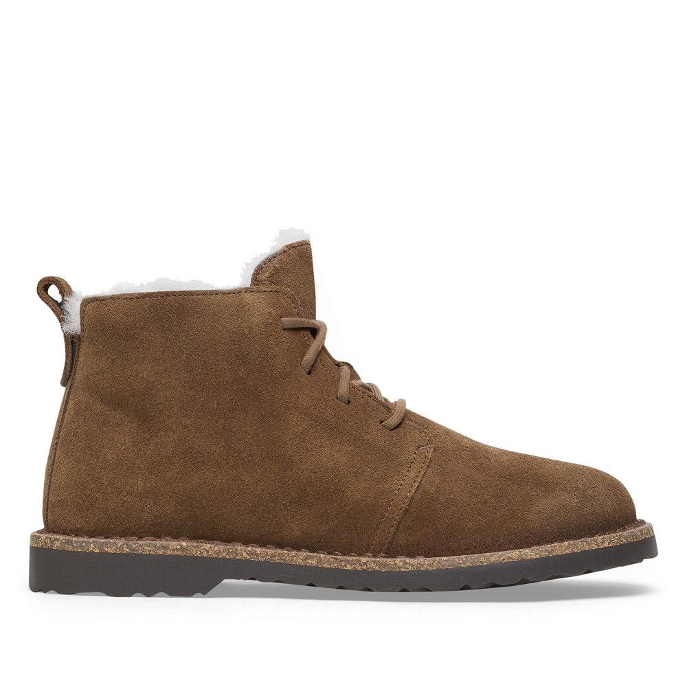 Birkenstock - Uppsala Mid Shearling Suede Leather - Dark Tea   - Regular - Boots