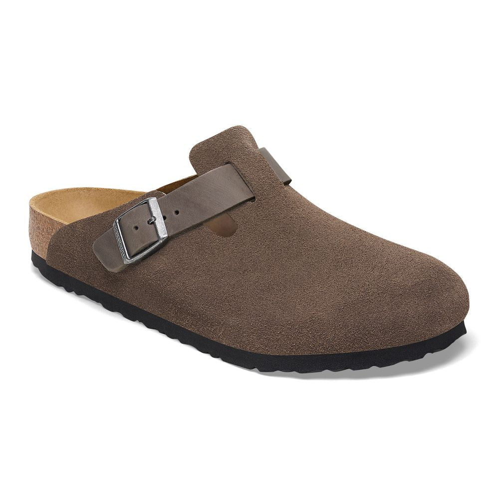 Birkenstock - Boston BS Mixed Leather - Concrete Grey - Regular - Shoes