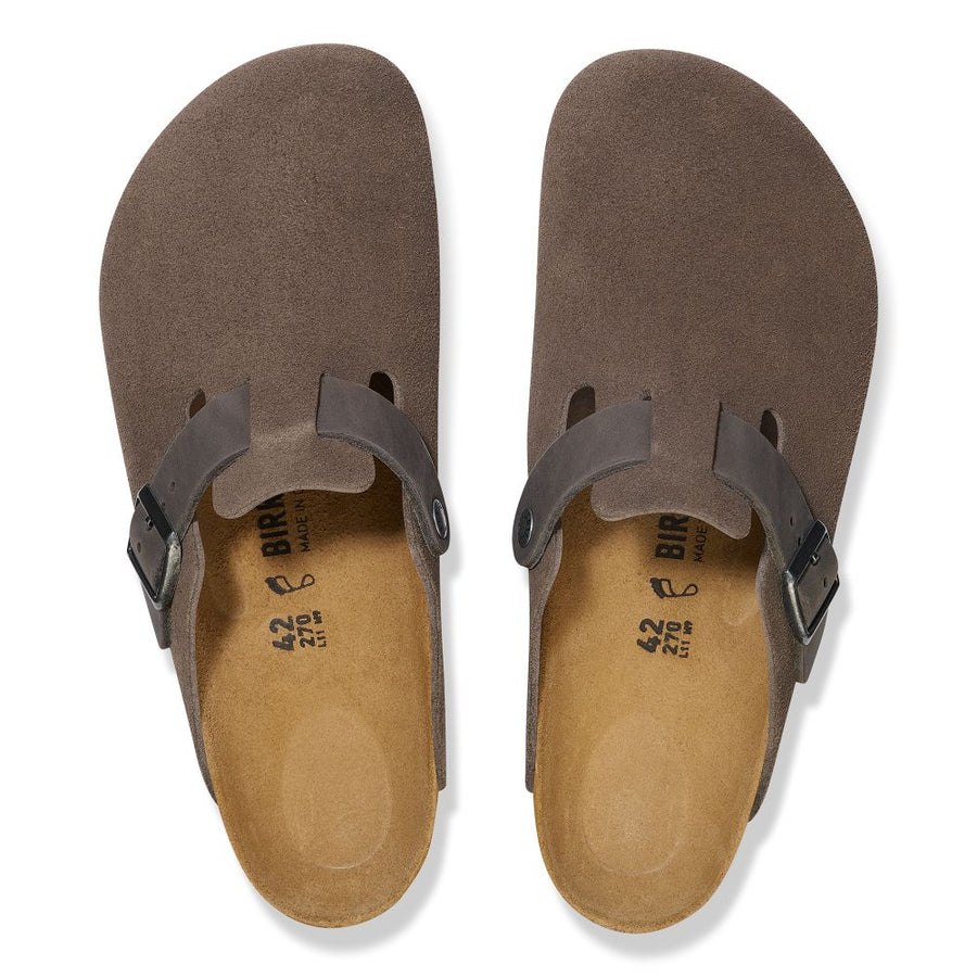 Birkenstock - Boston BS Mixed Leather - Concrete Grey - Regular - Shoes