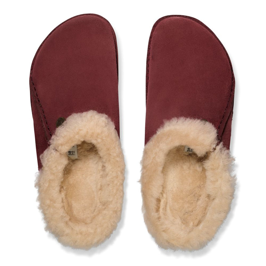 Birkenstock - Zermatt Premium Suede Leather - Zinfandel - Regular - Slippers