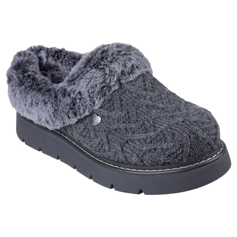 Skechers - Bobs Keepsakes - Warm Regards - Charcoal - Slippers