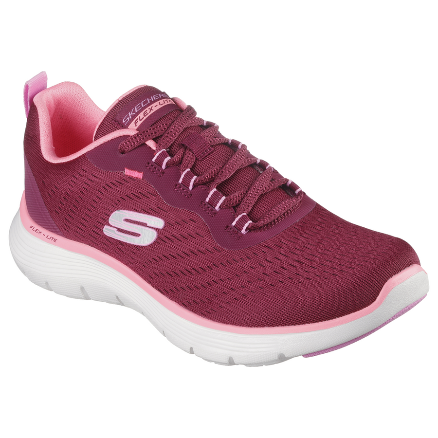 Burgundy sketchers discount