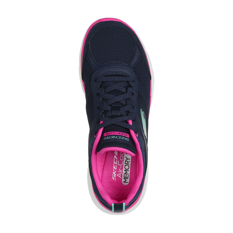 Skechers navy hot pink deals