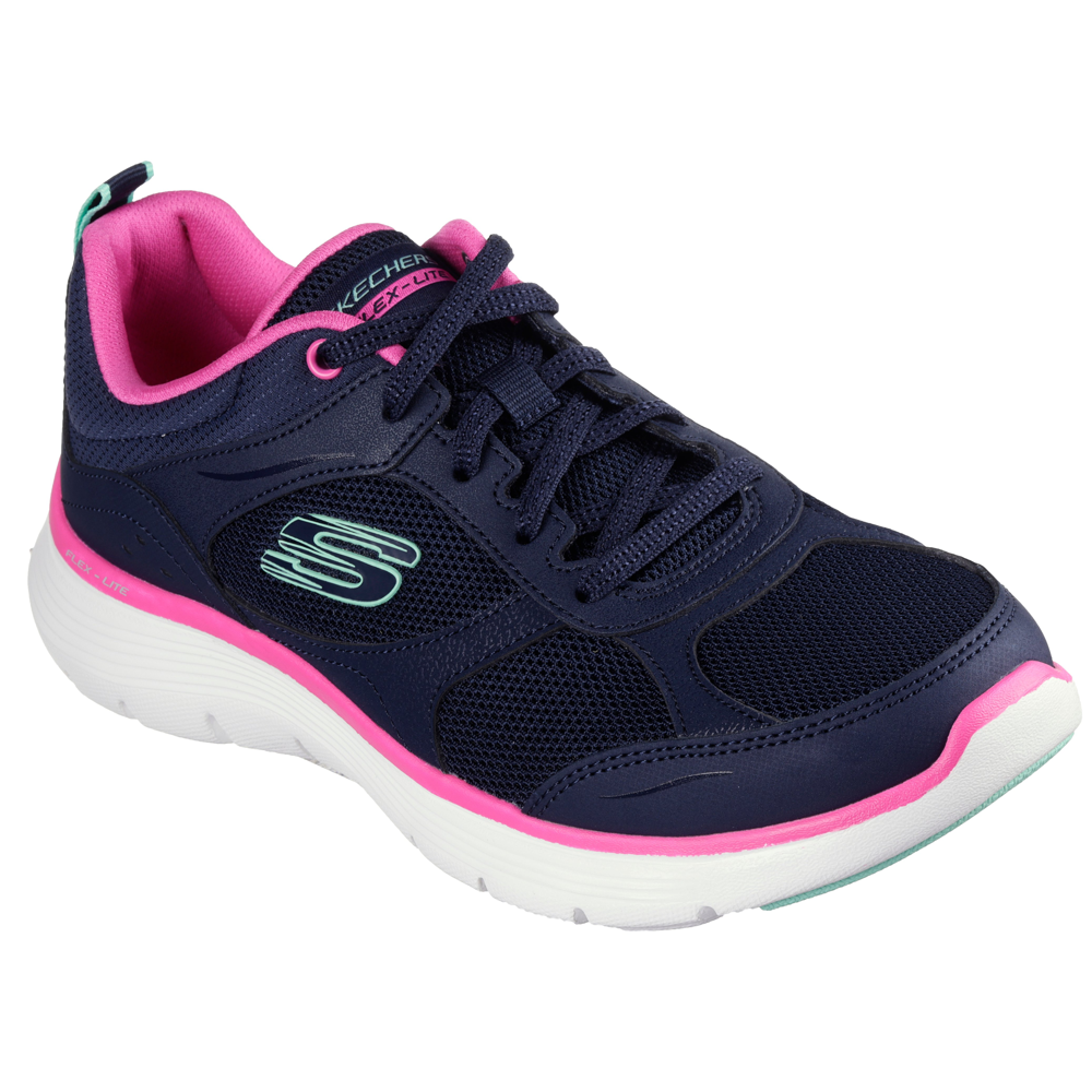 Skechers - Flex Appeal 5.0 - Fresh Touch - Navy/Hot Pink - Trainers