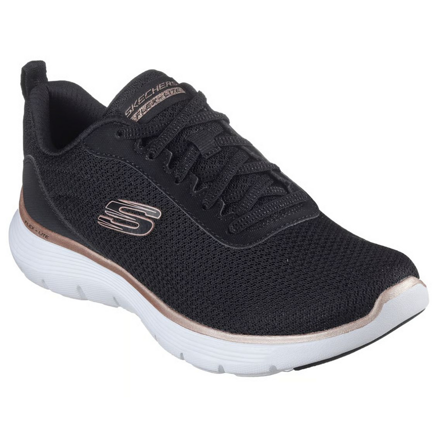 Skechers - Flex Appeal 5.0 Uptake - Black/Rose Gold - Trainers