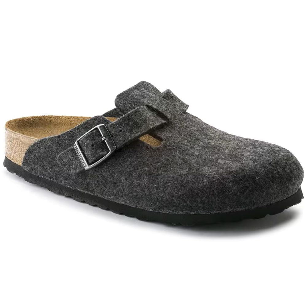 Birkenstock - Boston Wool - Anthracite - Regular - Shoes