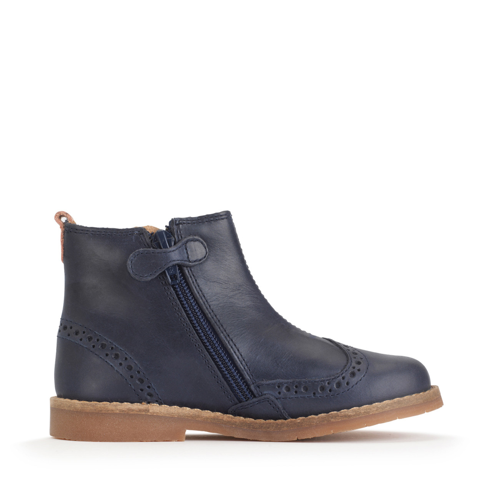 Start Rite - Bramble - Navy Leather/Floral - Boots
