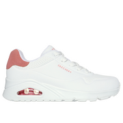 Skechers - Uno - Pop Back - White/Coral - Trainers