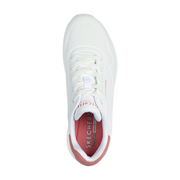 Skechers - Uno - Pop Back - White/Coral - Trainers