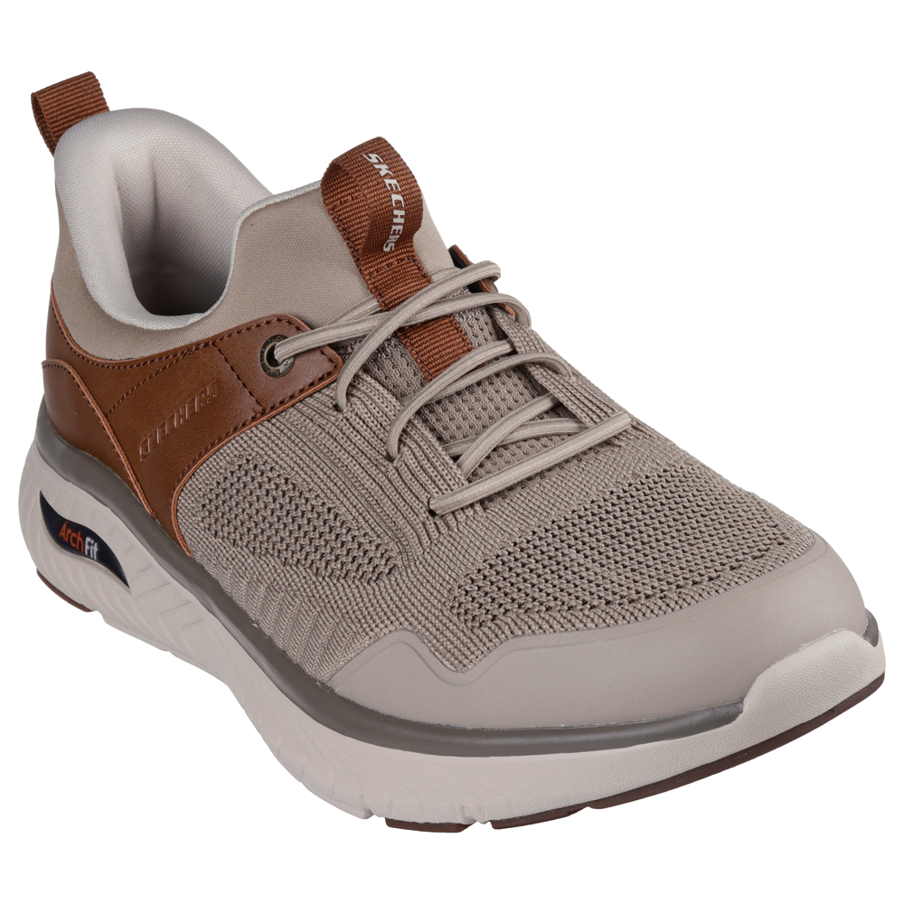 Skechers - Arch Fit Crosser - Emeric - Taupe/Brown - Trainers