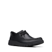 Clarks - Branch Low Y - Black Leather - School Shoes